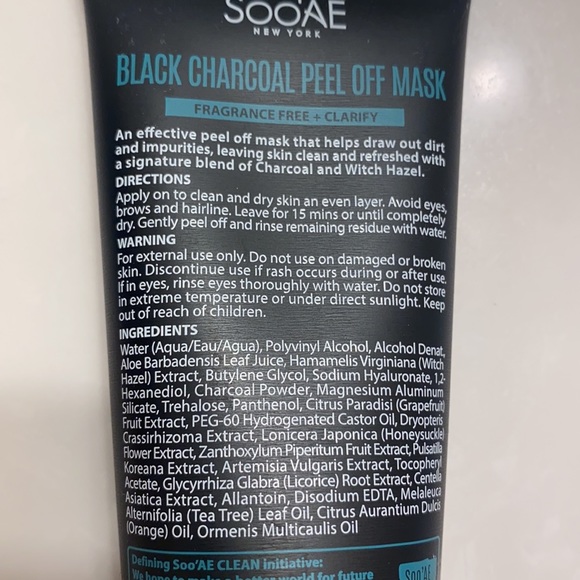 Sooae black charcoal peel off mask - Picture 3 of 3